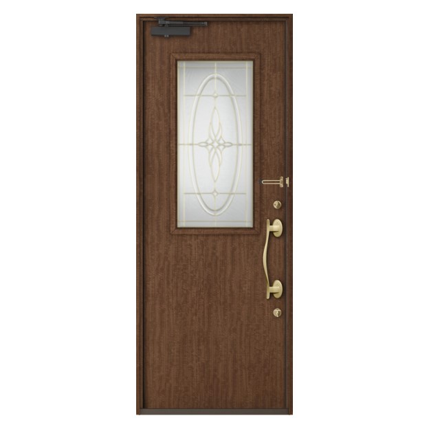 LIXIL | 玄関まわり | 玄関ドア | ジエスタ2・ジエスタ2防火戸 | バリエーション | ドアデザイン | C14型 | ポートマホガニー
