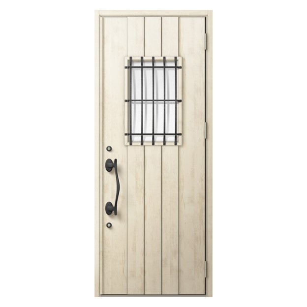 LIXIL | 玄関まわり | 玄関ドア | ジエスタ2・ジエスタ2防火戸 | バリエーション | ドアデザイン | D44型（防火戸あり） |  アンティークオーク