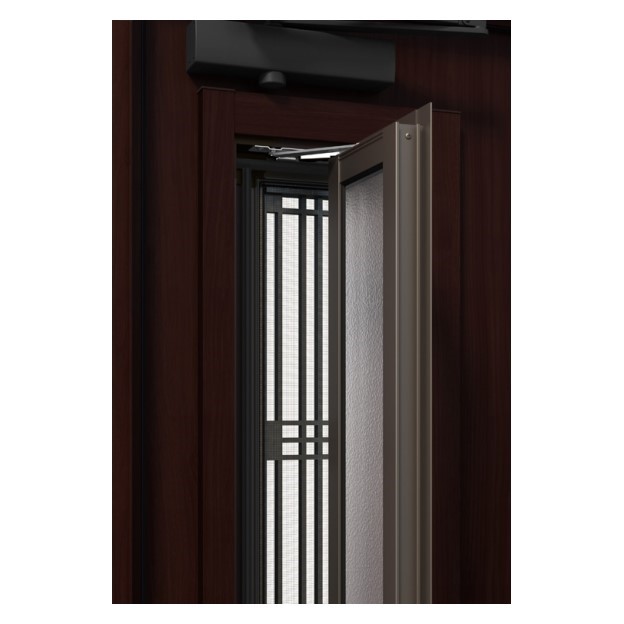 LIXIL | 玄関まわり | 玄関ドア | ジエスタ2・ジエスタ2防火戸 | バリエーション | ドアデザイン | P82型（防火戸あり） |  クリエダーク