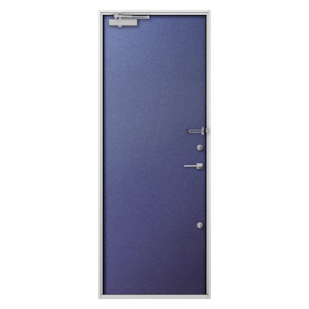 LIXIL | 玄関まわり | 玄関ドア | ジエスタ2・ジエスタ2防火戸 | バリエーション | ドアデザイン | M93型（防火戸あり） |  ブラックウォールルナット