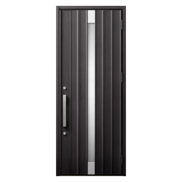 LIXIL | 玄関まわり | 玄関ドア | ジエスタ2・ジエスタ2防火戸 | バリエーション | ドアデザイン | P16型（防火戸あり） |  アンティークオーク