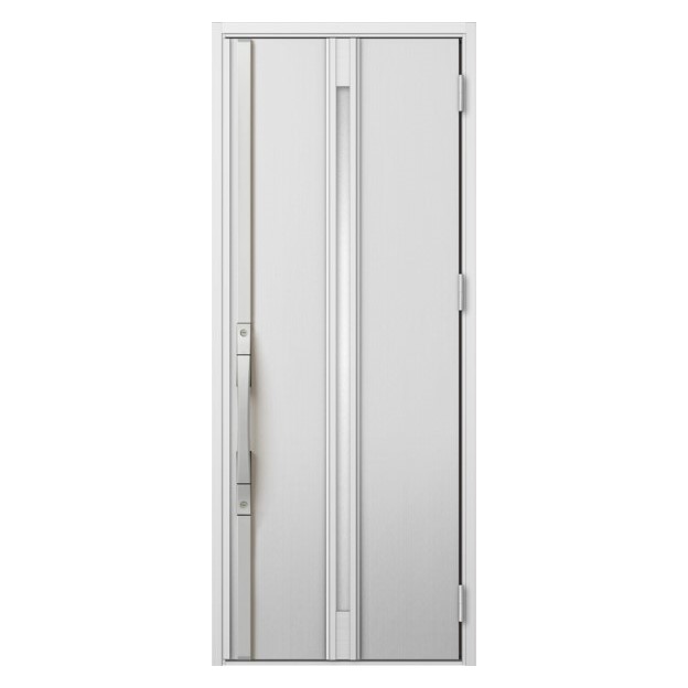 LIXIL | 玄関まわり | 玄関ドア | ジエスタ2・ジエスタ2防火戸 | バリエーション | ドアデザイン | S11型（防火戸あり） |  ポリッシュシルバー