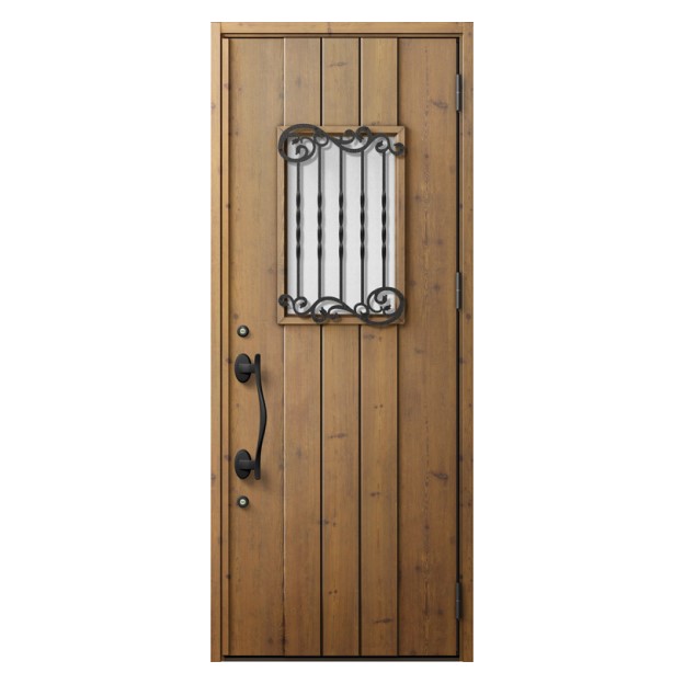 LIXIL | 玄関まわり | 玄関ドア | ジエスタ2・ジエスタ2防火戸 | バリエーション | ドアデザイン | D42型（防火戸あり） |  アイリッシュパイン