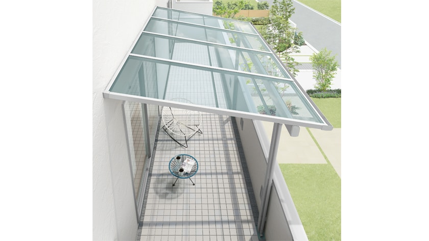 テラス屋根 DIY リクシル スピーネ ロング柱 1.5間×8尺 テラスタイプ